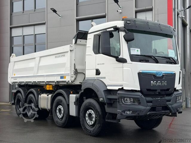 3-Seiten-Kipper MAN TGS 41.480 8x4 BB mit Meiller 3-Seitenkipper