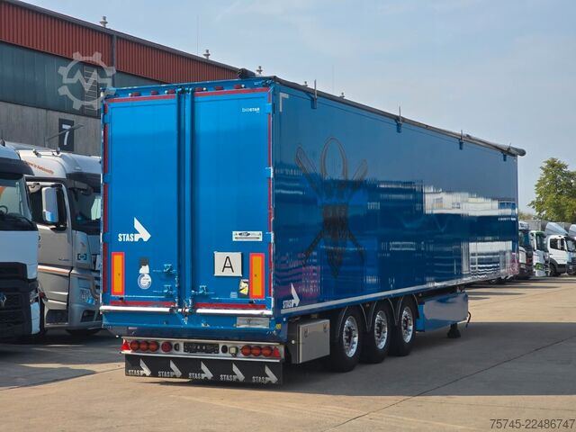 Box semitrailer STAS S300ZX * SCHUBBODEN * 2X LIFT * 2X PALETTENK. *