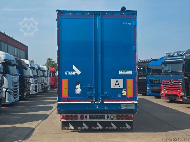 Box semitrailer STAS S300ZX * SCHUBBODEN * 2X LIFT * 2X PALETTENK. *