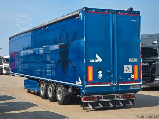 Box semitrailer STAS S300ZX * SCHUBBODEN * 2X LIFT * 2X PALETTENK. *