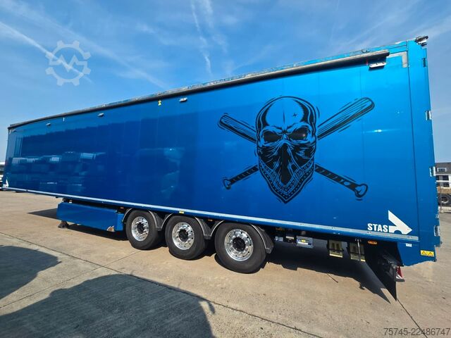 Box semitrailer STAS S300ZX * SCHUBBODEN * 2X LIFT * 2X PALETTENK. *