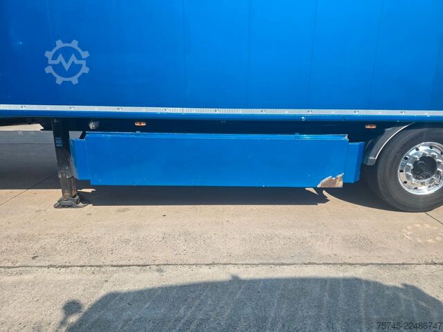 Box semitrailer STAS S300ZX * SCHUBBODEN * 2X LIFT * 2X PALETTENK. *