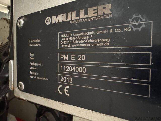 Saugwagen MAN TGM 15.290 Kanalreiniger HD Pumpe Müller Aufbau