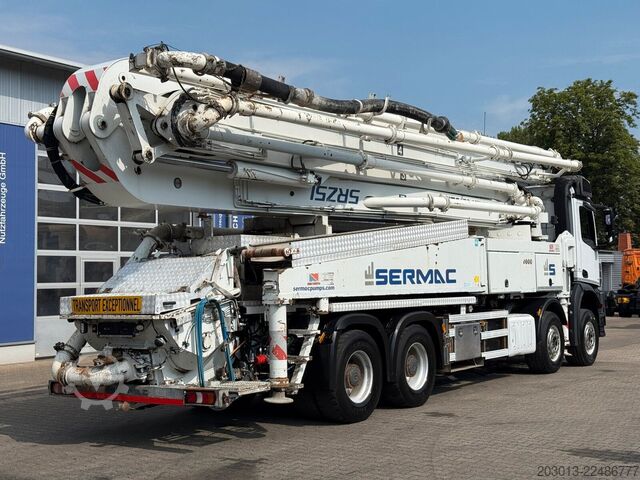 Concrete pump truck MERCEDES-BENZ AROCS 4451 8x4 EURO 6 Betonpumpe SERMAC 5RZ51