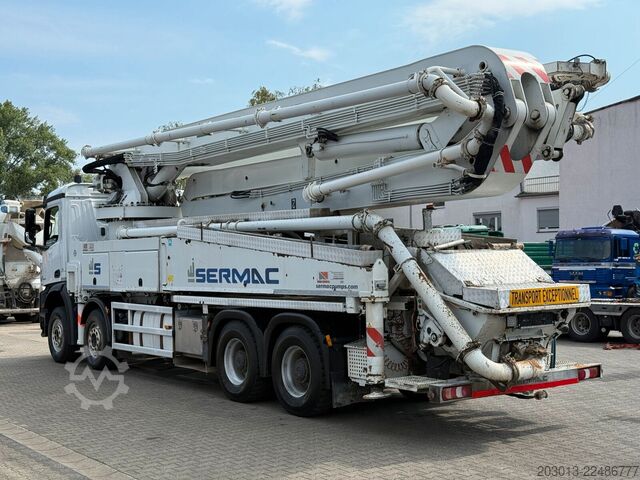 Concrete pump truck MERCEDES-BENZ AROCS 4451 8x4 EURO 6 Betonpumpe SERMAC 5RZ51
