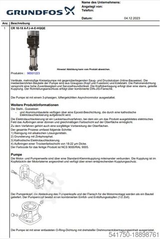 Control unit Grundfos CR10 18