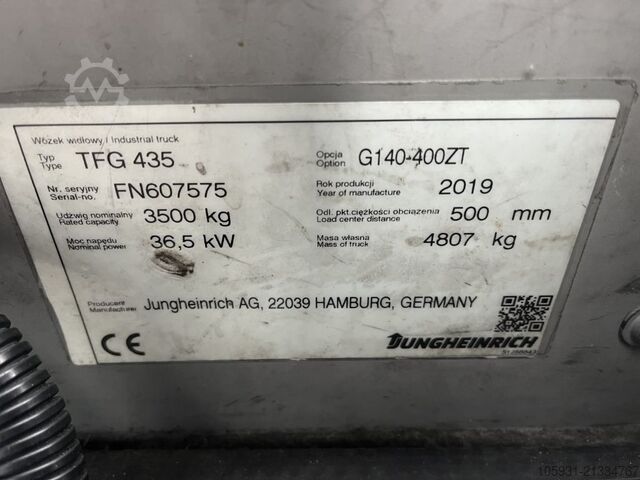 LPG Forklifts Jungheinrich TFG435