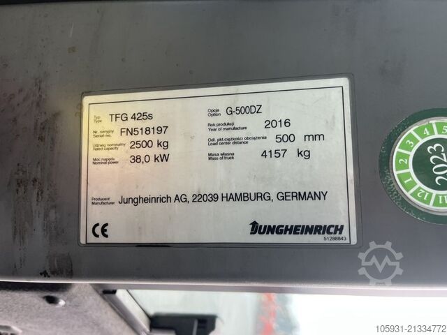 LPG Forklifts Jungheinrich TFG425s