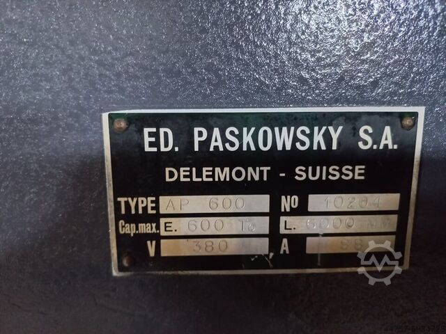 PRESSBRAKE ECLAIR AP 600