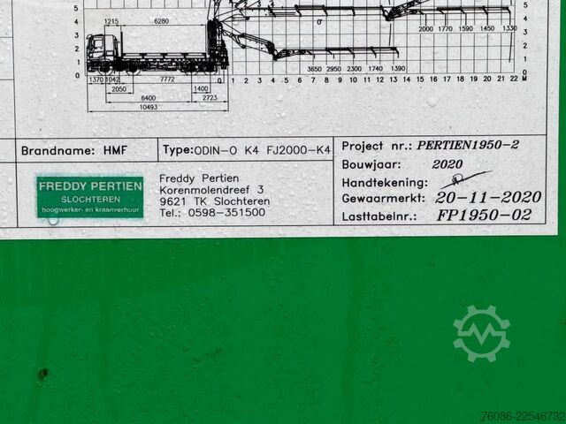 Kranarm HMF Hermeler Maschinenbau ODIN-O FJ2000-K4