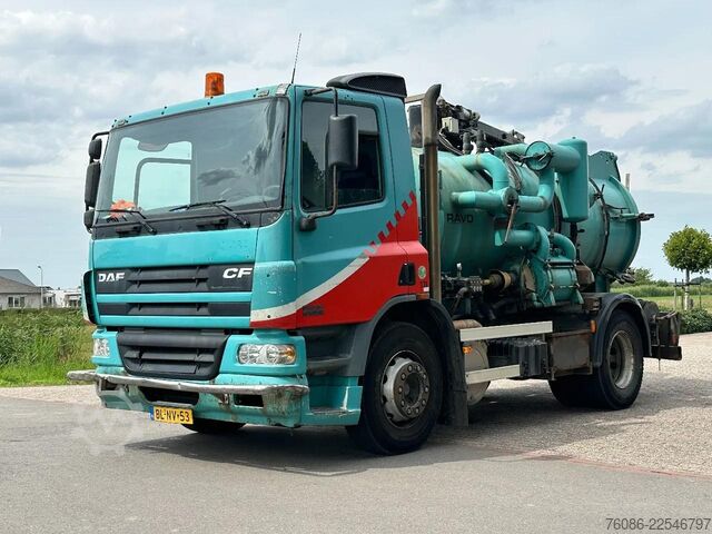 Vacuum truck DAF CF 75.250 WITH RAVO KZ7082/150 VACUUM / CHANNEL...