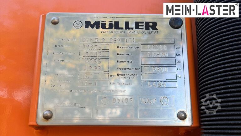 Saugwagen MAN 27.460 Müller Saug HD Spüler 13m³ +  FB