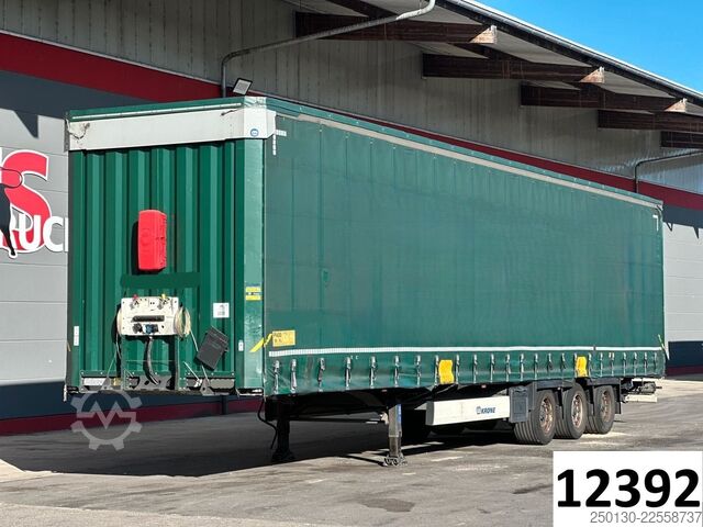 Open semitrailer with tarp KRONE SD Pritsche + Plane Mega Edscha-Verdeck