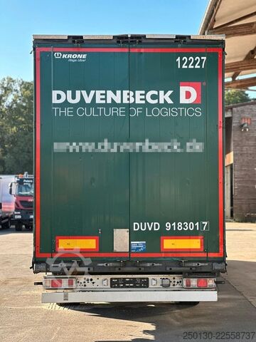 Open semitrailer with tarp KRONE SD Pritsche + Plane Mega Edscha-Verdeck