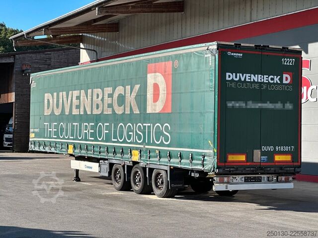 Open semitrailer with tarp KRONE SD Pritsche + Plane Mega Edscha-Verdeck