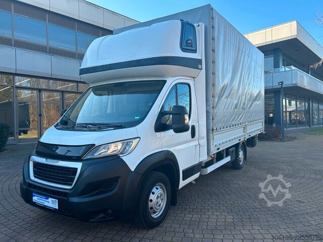 Transporter mit Pritsche & Plane PEUGEOT Boxer 2,0 HDI Maxi XXL 4.800mm *MOTORSCHADEN*
