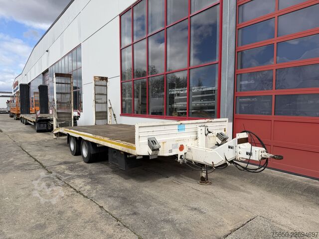 Low loader trailer Blomenröhr 688/18000  19 t Tandemtieflader, wenig Benutzt
