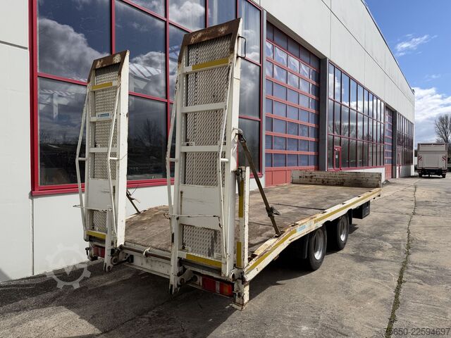 Low loader trailer Blomenröhr 688/18000  19 t Tandemtieflader, wenig Benutzt