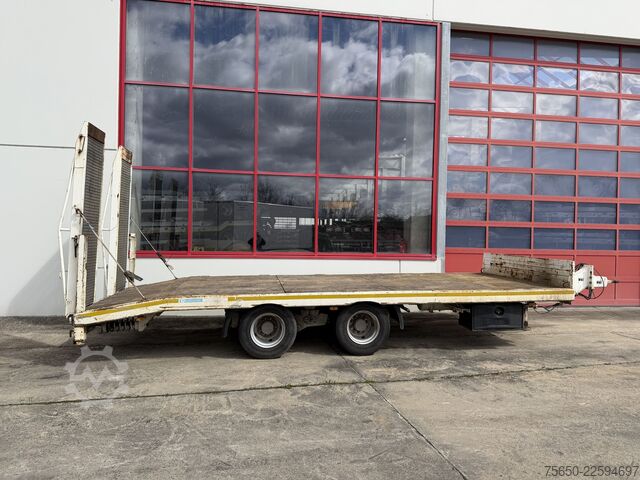 Low loader trailer Blomenröhr 688/18000  19 t Tandemtieflader, wenig Benutzt