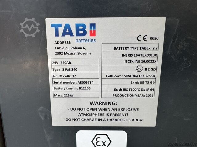 EXV 14 C * DEMO * Atex EX * Miretti 2G / Z1 & 3D / Z22 * NEUE Batterie !! STILL EXV 14 C * DEMO * Atex EX * Miretti 2G / Z1 & 3D / Z22 * NEW battery !!