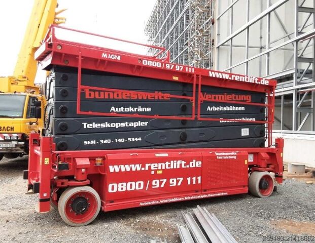 Scherenarbeitsbühne Magni ES 3214 E Elektro 32,00 m mit Stützen