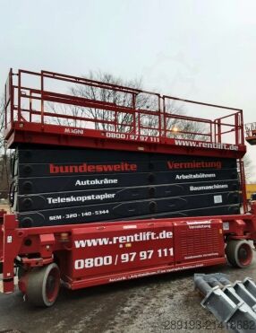 Scherenarbeitsbühne Magni ES 3214 E Elektro 32,00 m mit Stützen