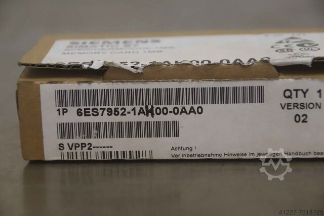 Memory Card Siemens 6ES7 952-1AHOO-OAAO
