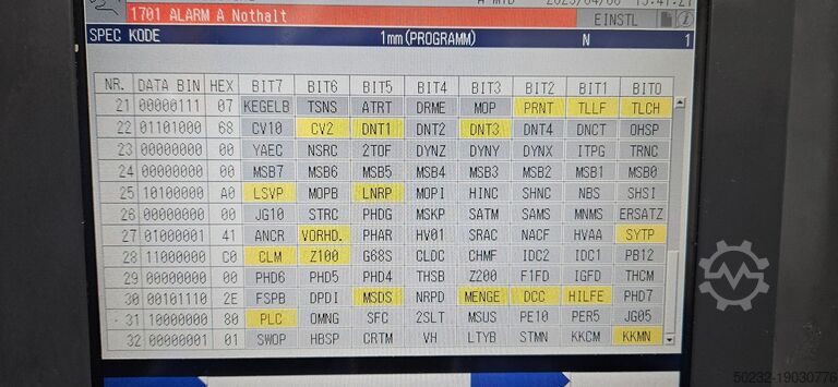 Horizontal machining center Okuma MB 500 H