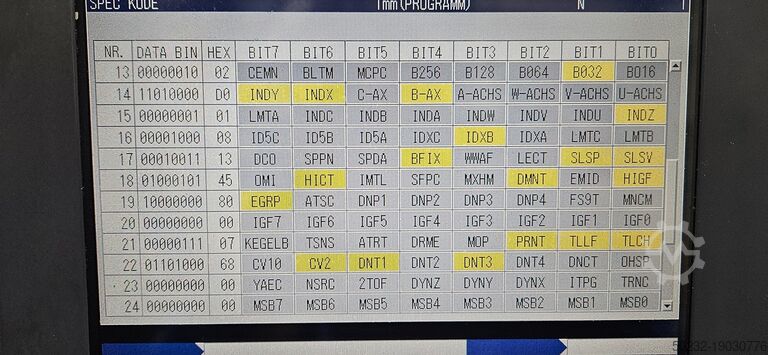 Horizontal machining center Okuma MB 500 H