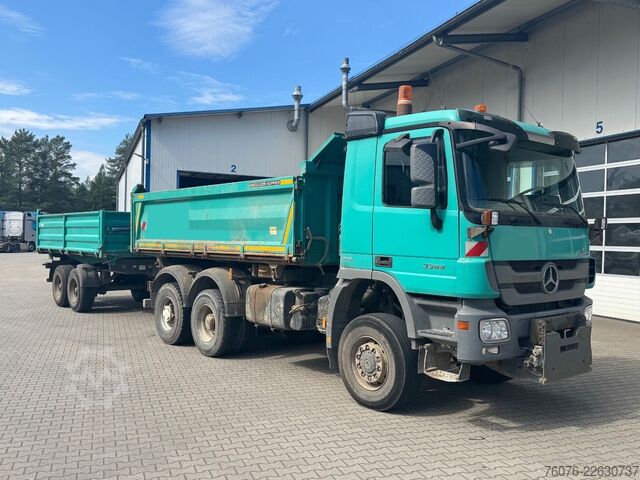 Tipper truck MERCEDES-BENZ Actros 3344 AK 6x6 Allrad Meiller Bordmatik Klim