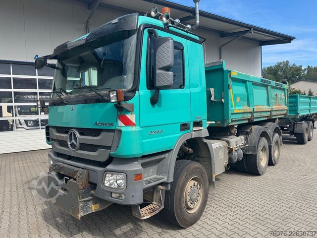Tipper truck MERCEDES-BENZ Actros 3344 AK 6x6 Allrad Meiller Bordmatik Klim
