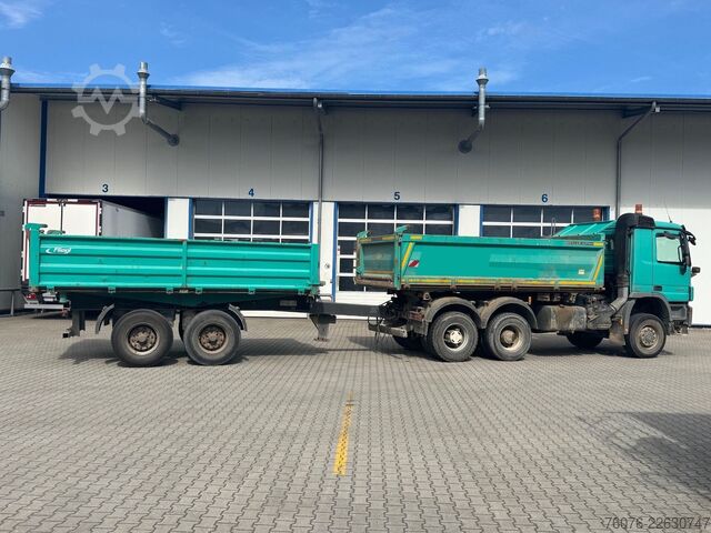 Three-way tipper trailer FLIEGL 18t Tandem Stahl 3-Seiten Kipper