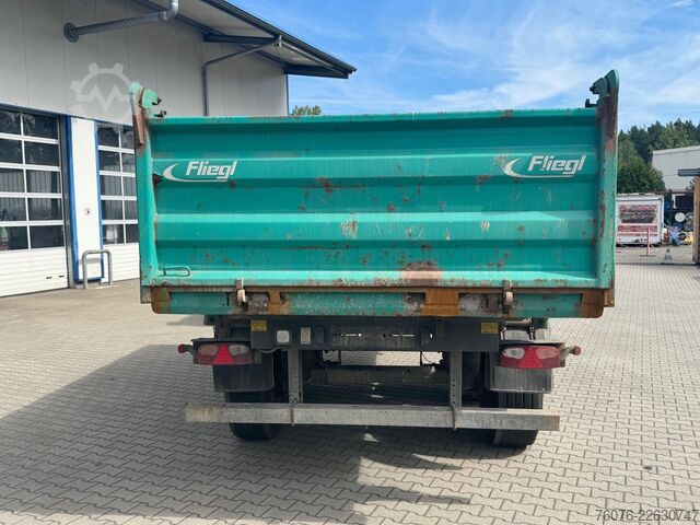 Three-way tipper trailer FLIEGL 18t Tandem Stahl 3-Seiten Kipper