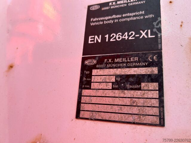 Three-sided tipper truck MERCEDES-BENZ 1835 Arocs 3Skipper MEILLER + PK14501 SLD5 Kran