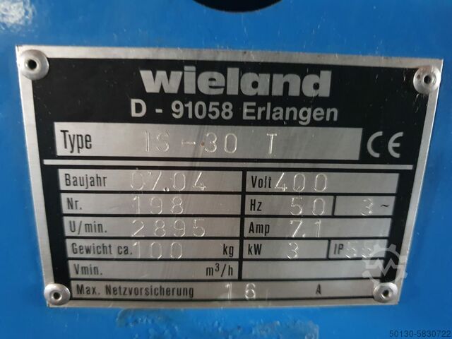 2x Wieland suction cup Wieland IS-30 T