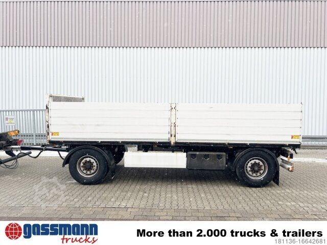 Open trailer with tarp Krone AZP 18 Baustoffanhänger