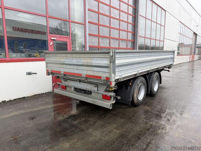 Tipper trailer  18 t  18 t Tandemkipper- Tieflader, wenig Benutzt, Breitbereifung