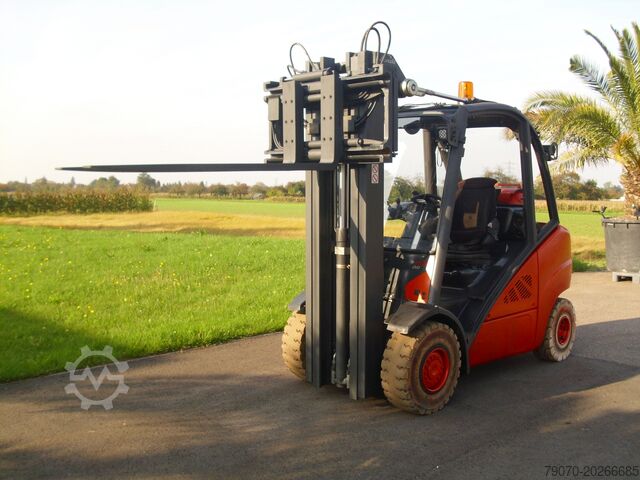 4-wheel forklift Linde H35T-02-X393 TRIPLEX-ZVG-SS- NETTO 14900