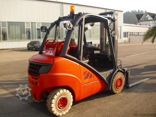 4-wheel forklift Linde H35T-02-X393 TRIPLEX-ZVG-SS- NETTO 14900