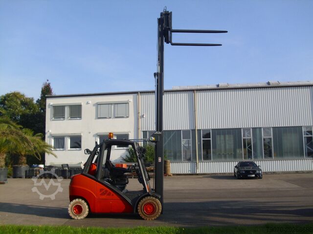 4-wheel forklift Linde H35T-02-X393 TRIPLEX-ZVG-SS- NETTO 14900