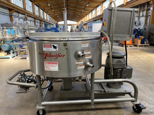 378 Litre Stainless Steel Vertical Mixing Vessel / Likwifier. BREDDO LORWW