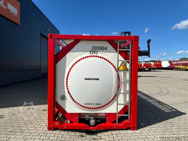 Tank container Welfit Oddy 20FT ISO / 24.960L / 1-COMP / 3 BAFFLES / UN PO...