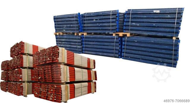 Palettenregal Schwerlastregal Hochregal Mecalux / 8,58 lfm. / Ständer: 2:000 x 1.100 mm / Traversen: 2.700 mm