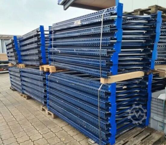 Palettenregal Schwerlastregal Hochregal Mecalux / 8,58 lfm. / Ständer: 2:000 x 1.100 mm / Traversen: 2.700 mm