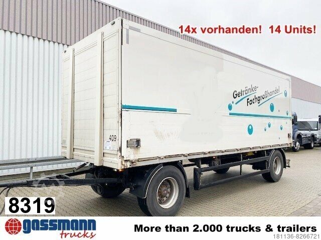 Open trailer with tarp Orten PRASQ 18 Getränkeanhänger, Stapleraufnahme, 14x
