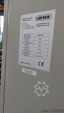 Belt sanding machine with extraction LÖSER KS 100 BA
