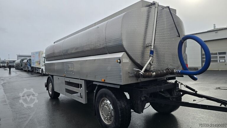 Tanker trailer  Edelstahltankanhänger - 17.000 Liter - ISOLIERT
