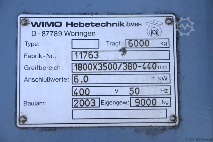 Wendeeinrichtung WIMO Hebetechnik Drehstation 6000 kg