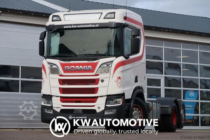 Fahrgestell mit Fahrerhaus Scania R520 V8 NGS 6X2/ FULL AIR/ CHASSIS