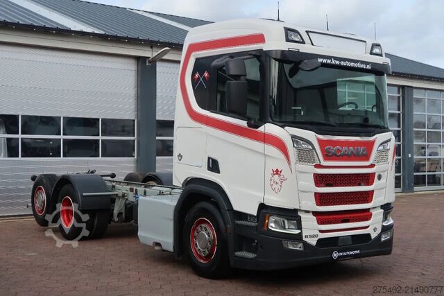 Chassis with cab Scania R520 V8 NGS 6X2/ FULL AIR/ CHASSIS / PTO-EG661F